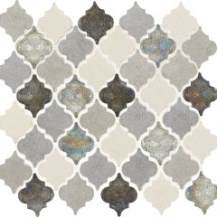 Cast Stone & Cast Glass Mosaics - Grey-Baroque